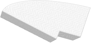 Matras Boot- Bak of stuurboord rechts met inkeping