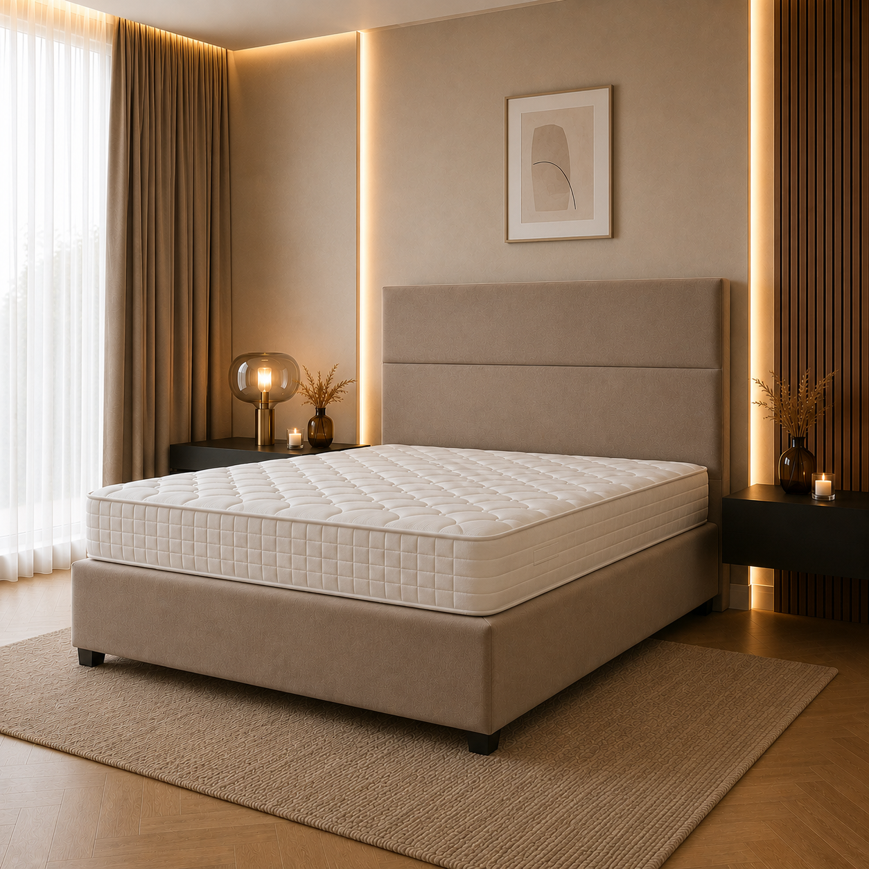 Blok Boxspring – Eenpersoons Boxspring