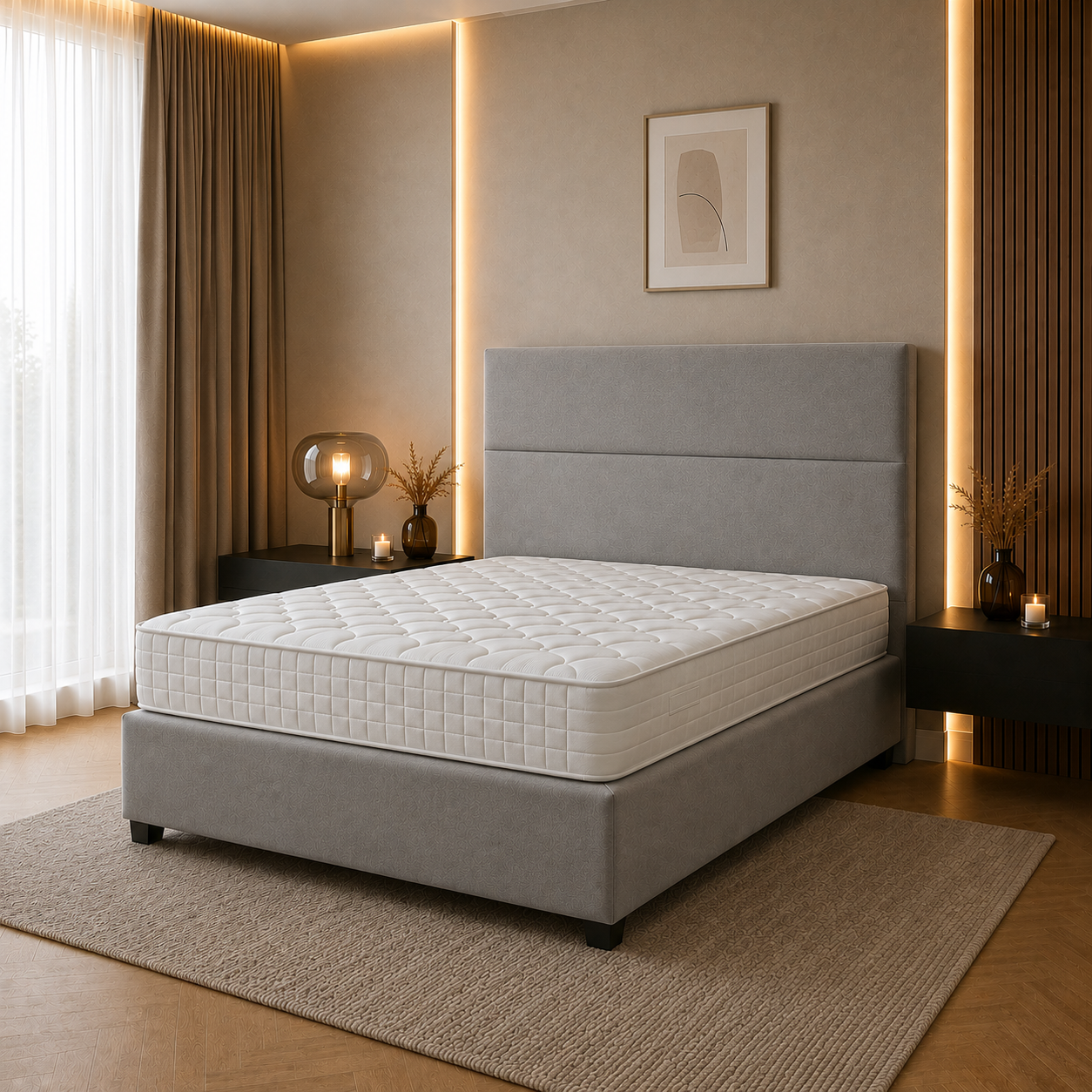 Blok Boxspring – Eenpersoons Boxspring