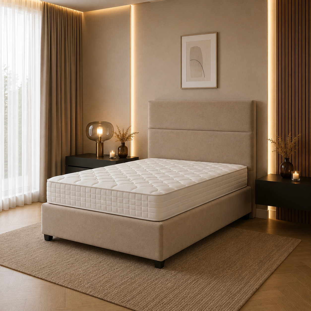 Blok Boxspring – Eenpersoons Boxspring
