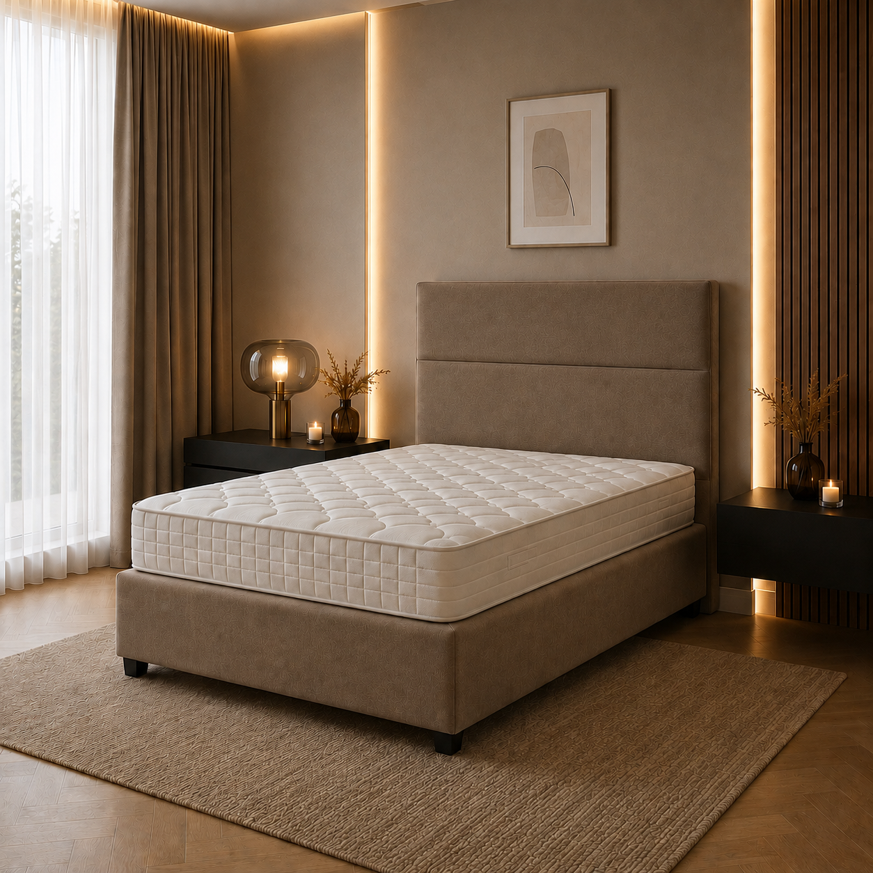 Blok Boxspring – Eenpersoons Boxspring