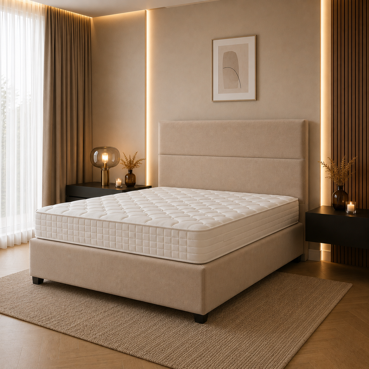 Blok Boxspring – Eenpersoons Boxspring
