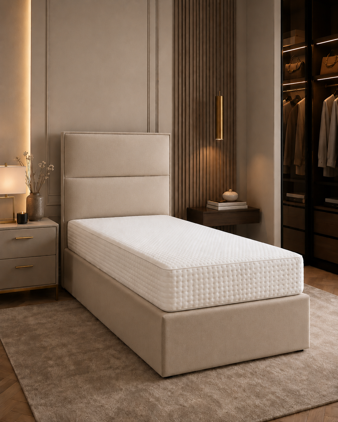 Blok Boxspring – Eenpersoons Boxspring