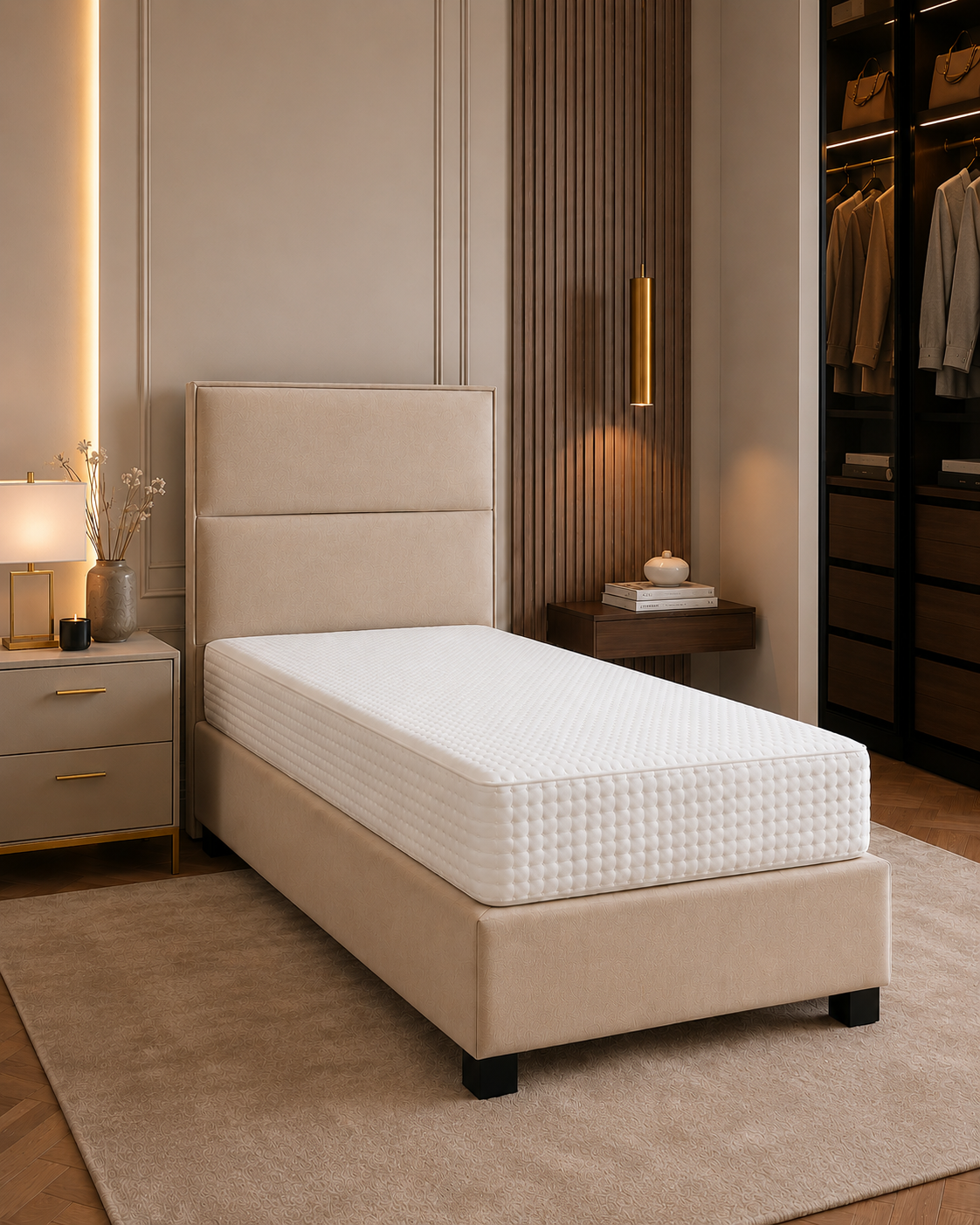 Blok Boxspring – Eenpersoons Boxspring