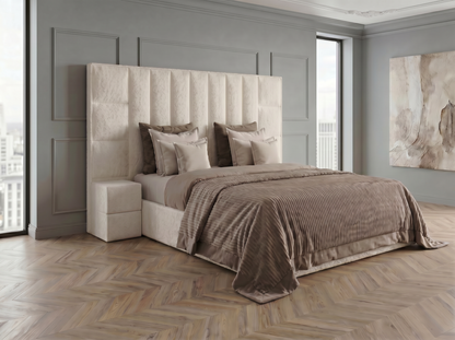 Celesté Bed 140x200 cm – Teddy white