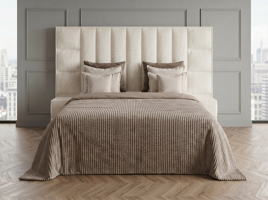 Celesté Bed 180x200 cm – Teddy White
