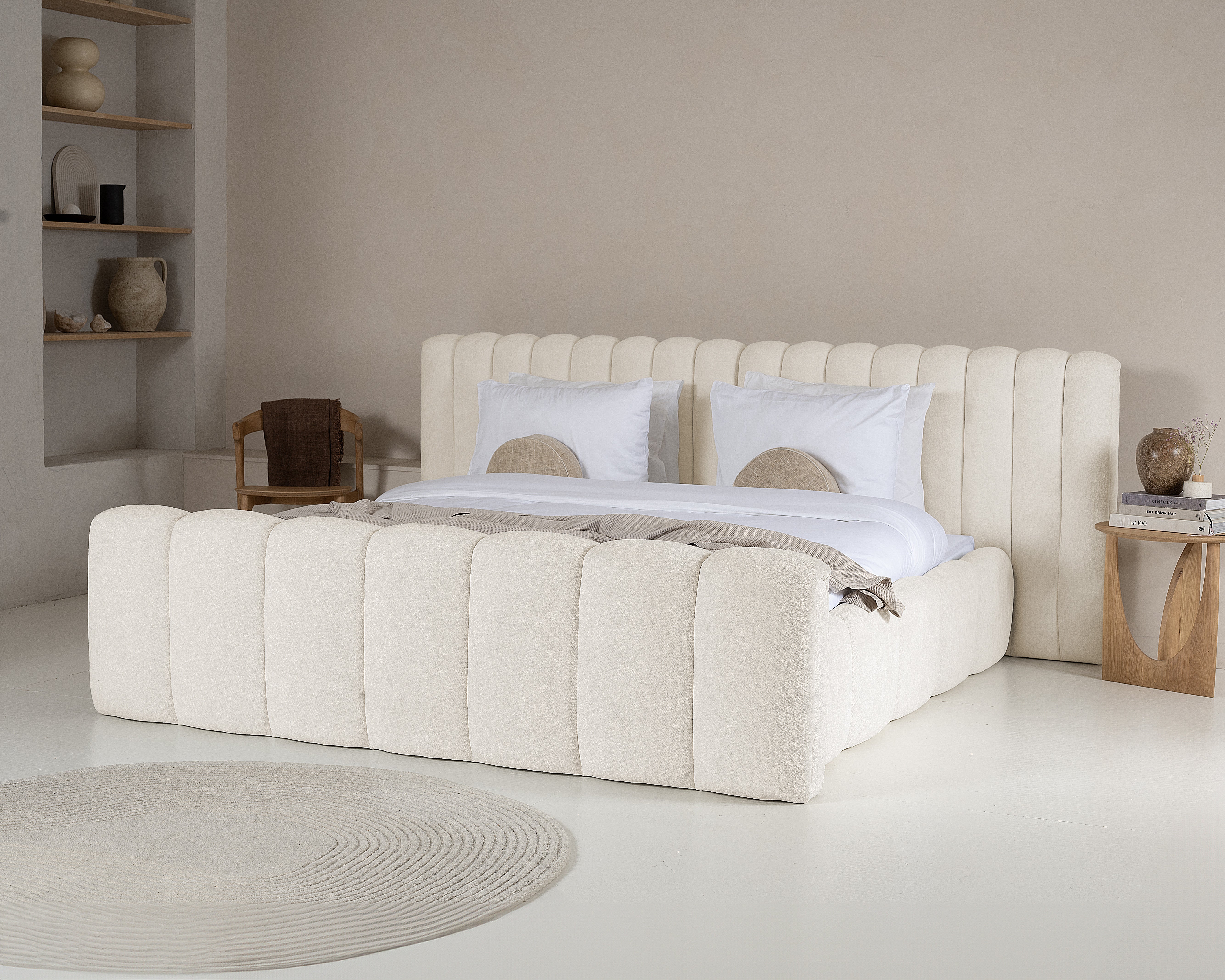 Designbed Adore Chique 160x200 Beige - Zonder Matras
