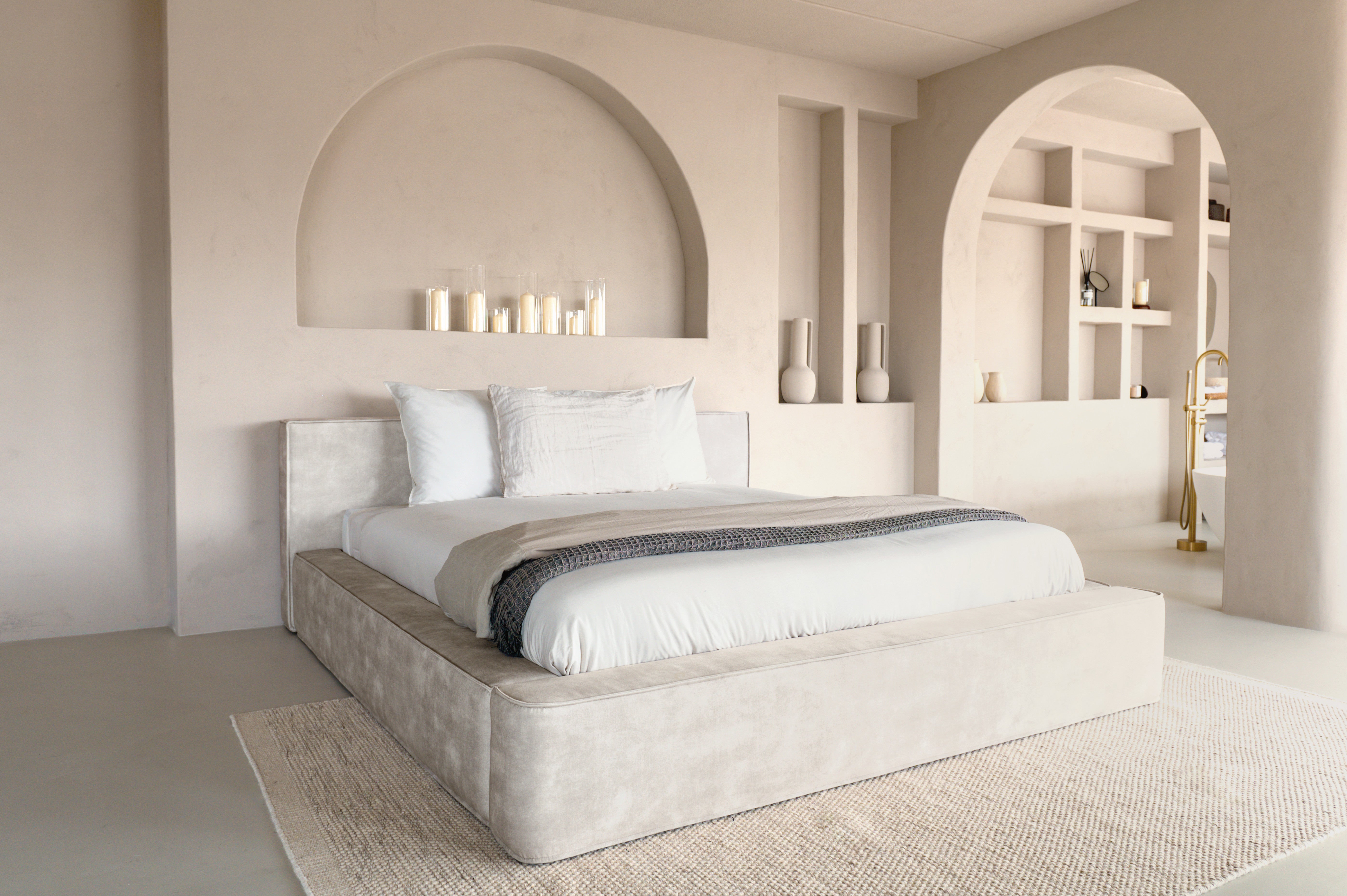 Designbed Adore Element 160x200 Beige - Met Matras