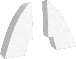 Matras Boot- Trapezium 2-delig met inkeping