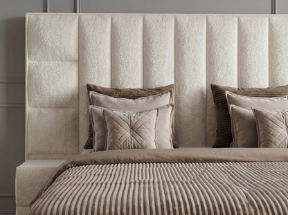 Celesté Bed 140x200 cm – Teddy white