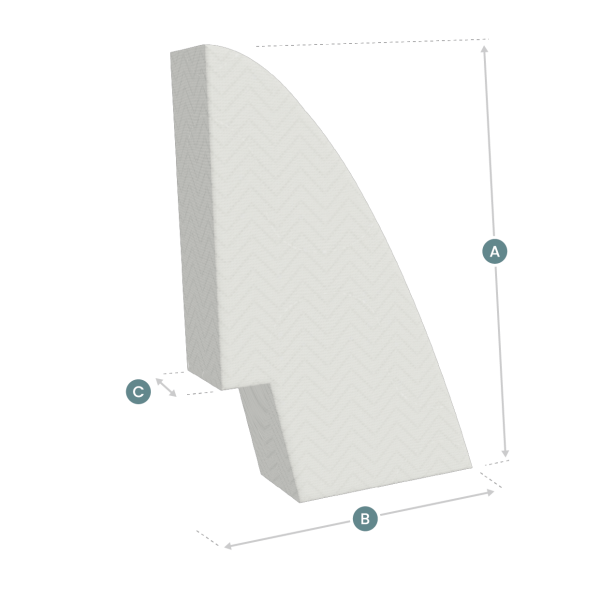 Matras Boot- Bak of stuurboord rechts met inkeping