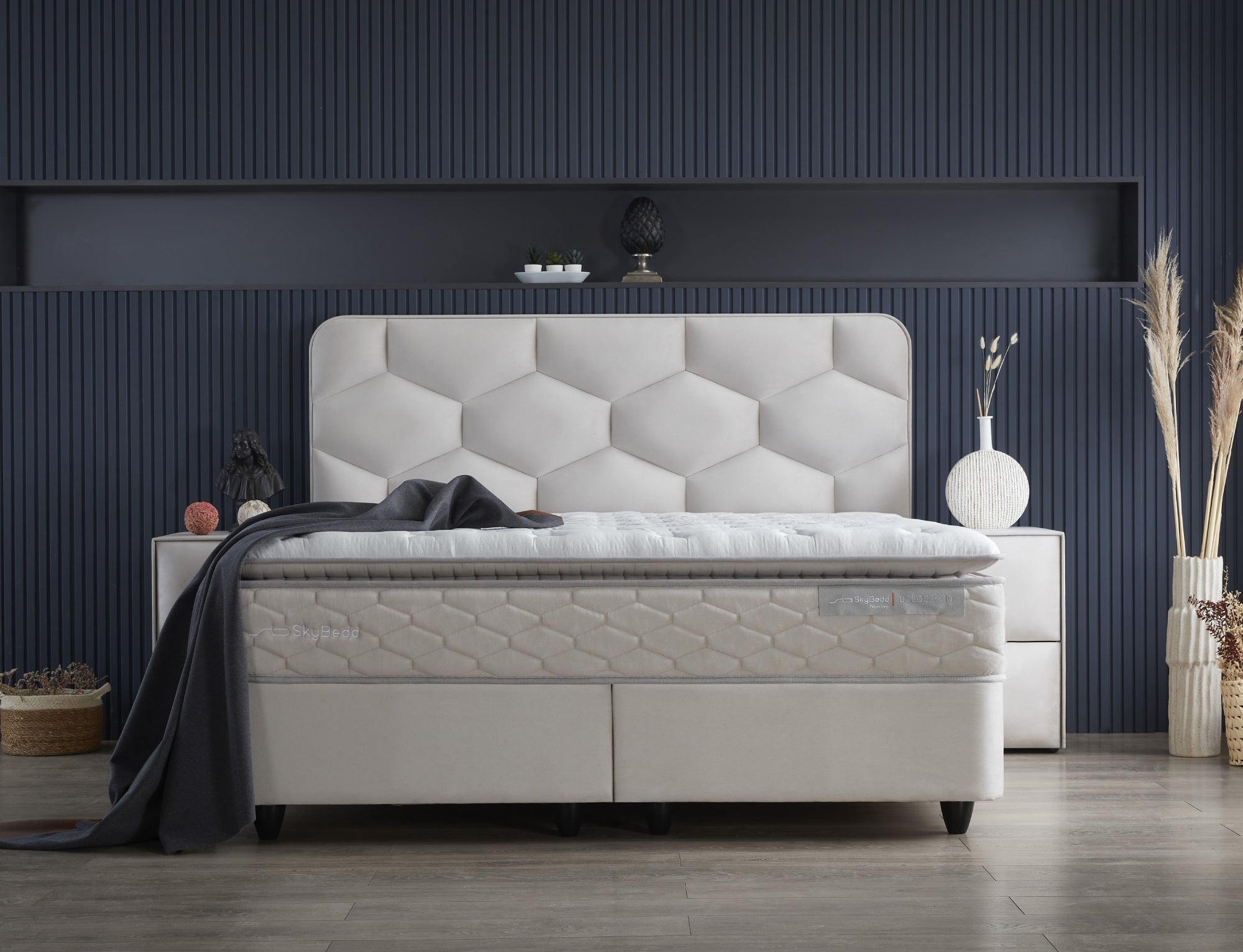 Opbergboxspring Dolcebedd Beige 160x200